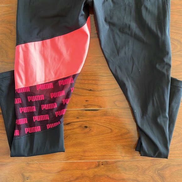 COPY - Puma Athletic Pink and Black Workout Leggings Pants - Picture 7 of 7